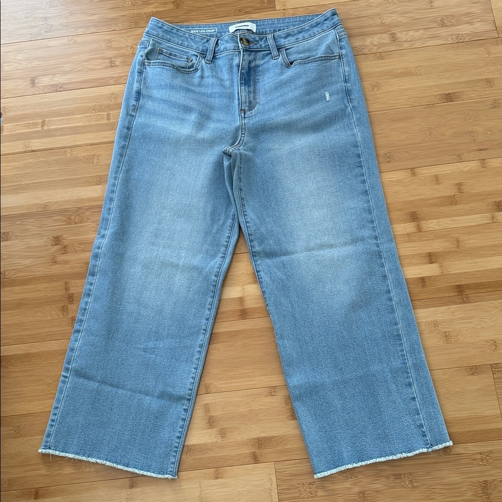 Sonoma Light Blue Wide-Leg Crop Women’s Jeans